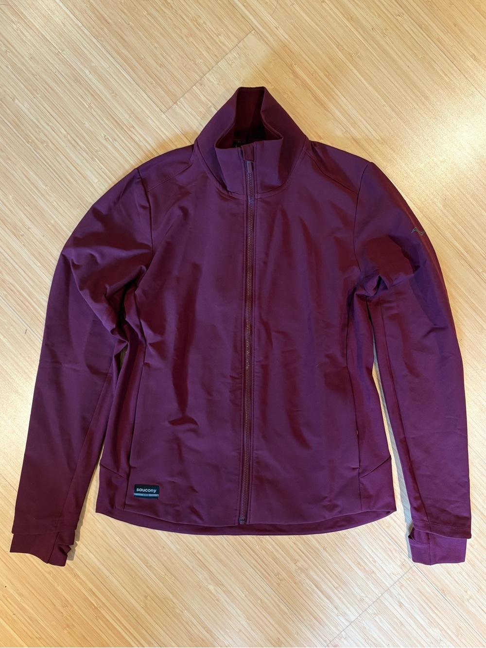 Saucony Women's Maroon Running Full Zip Jacket